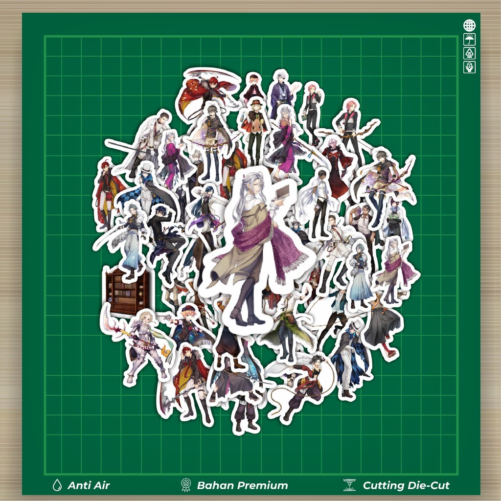 

HOT 50 PCS STIKER Stiker Game Series Bungo To Alchemist Character Mix 1 Stiker Fashion Cars Decal Dingin Kartu Album Custom Vinyl Anti Air- Sticker Aesthetic Buku Journal Koper Casing HP Tablet Laptop Helm Motor Botol Minum