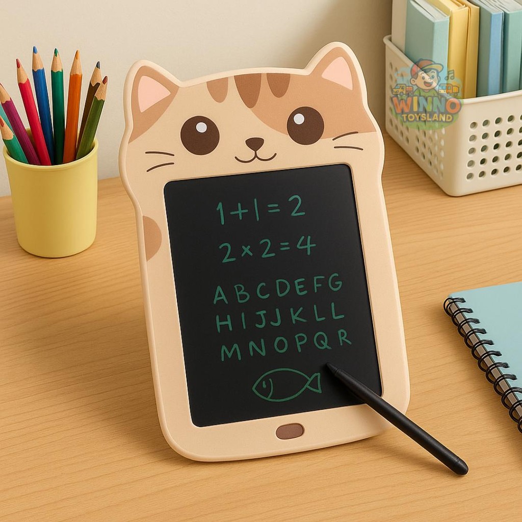 Termurah Grosir Mainan Anak Edukasi LCD Karakter Animal Bisa Dihapus Tanpa Baterai warna Menarik Mud