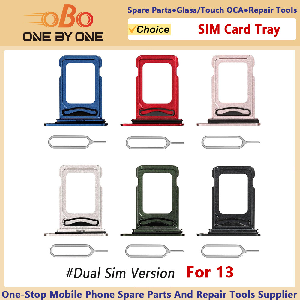 Dual SIM Card Tray Holder Slot Replacement for iPhone 13 and 13  PRO MAX with Eject Pin (Dual Sim Ve