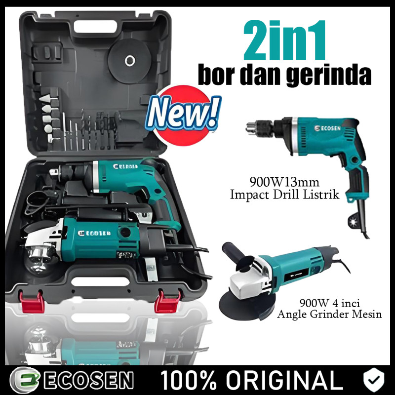 EcoSen Bor Bor Dan Gerinda Bor Listrik Tangan | Kualitas Tinggi untuk Bor Beton dan Besi new
