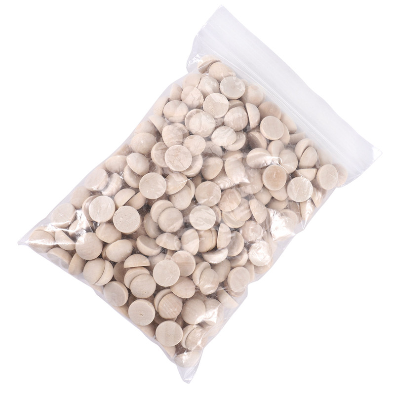 

300Pcs Split Wood Balls Unfinished Half Wooden Balls Half Round Craft Balls For DIY Craft Arts Christmas Decoration 15Mm