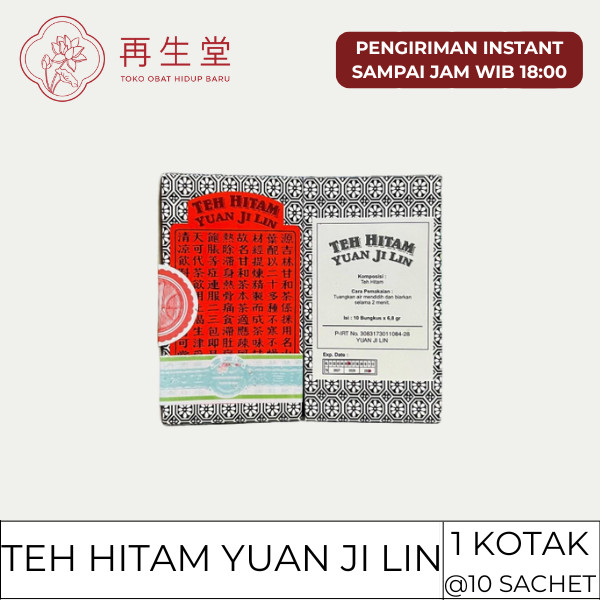 TEH HITAM YUAN JI LIN (1 BOX @10 PCS)  | GAN HE CHA | KAN MO TEH | GAN MAO TEH
