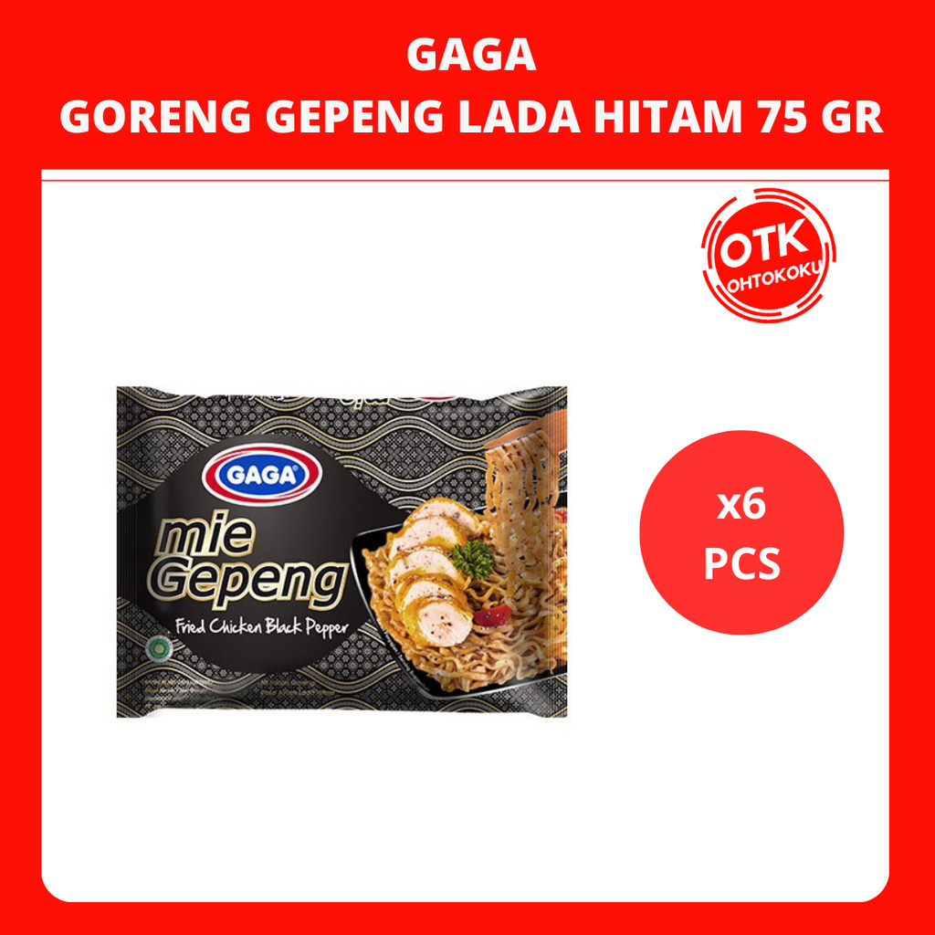 

Gaga Gepeng Mie Instan Goreng Lada Hitam 75 gr x 6 pcs