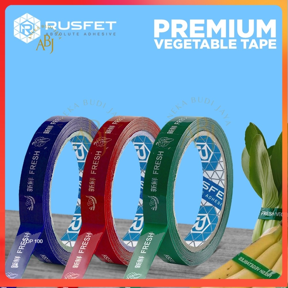 

LAKBAN SAYUR FRESH (Merk : Rusfet Uk 18mm x 50m ) -