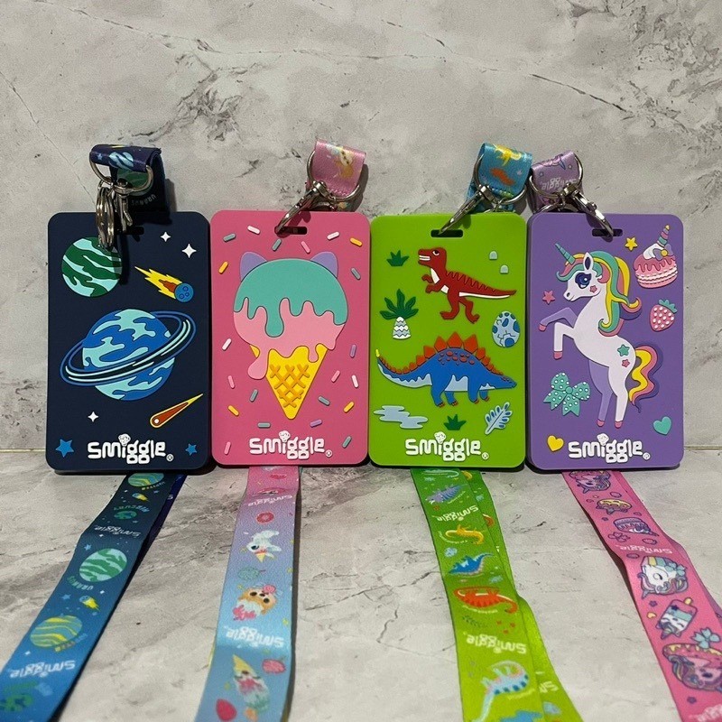 

COD Smiggle Bag Tag Card Holder dengan Tali Lanyard