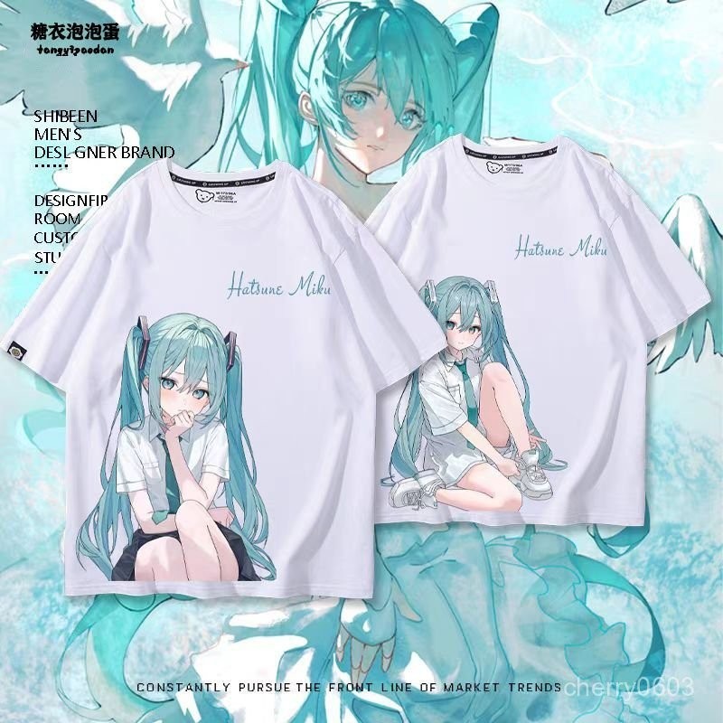 Kaos Baju COLORFUL Hatsune Miku KAOS ‌Hatsune Miku Same Baju Anime