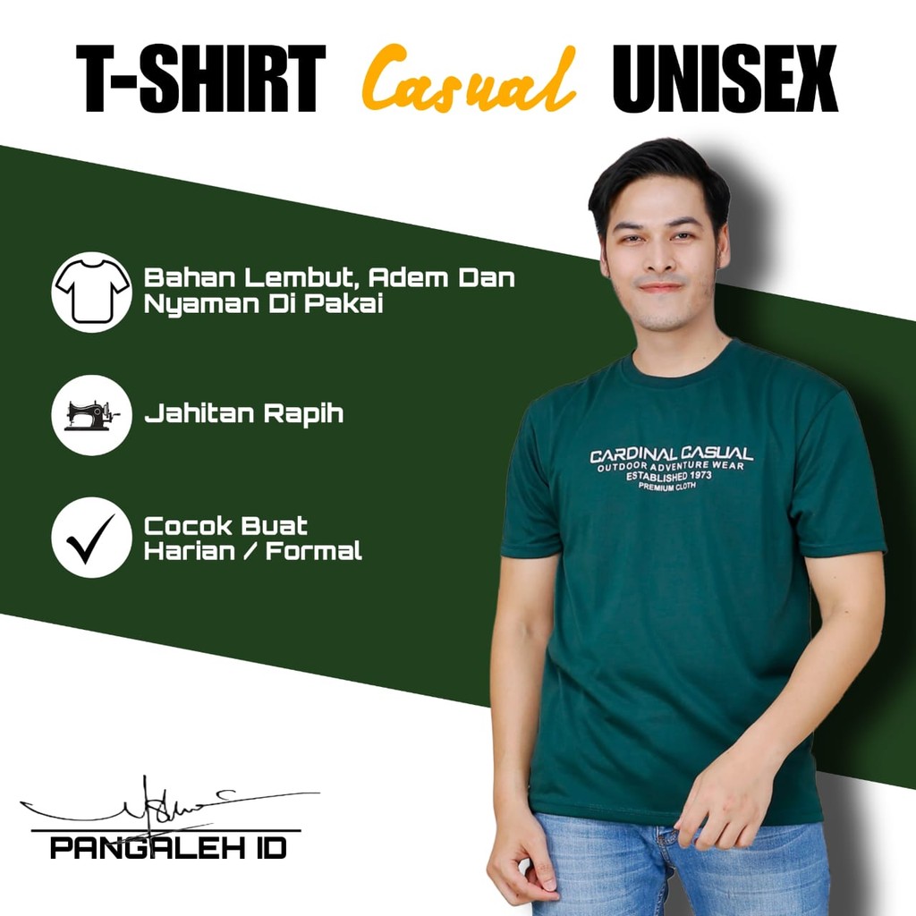 Paket 3 pcs 100 Ribu Baju Kaos Branded Cardinal Pria Wanita Kekinian Terlaris Unisex Ukuran M - XXL