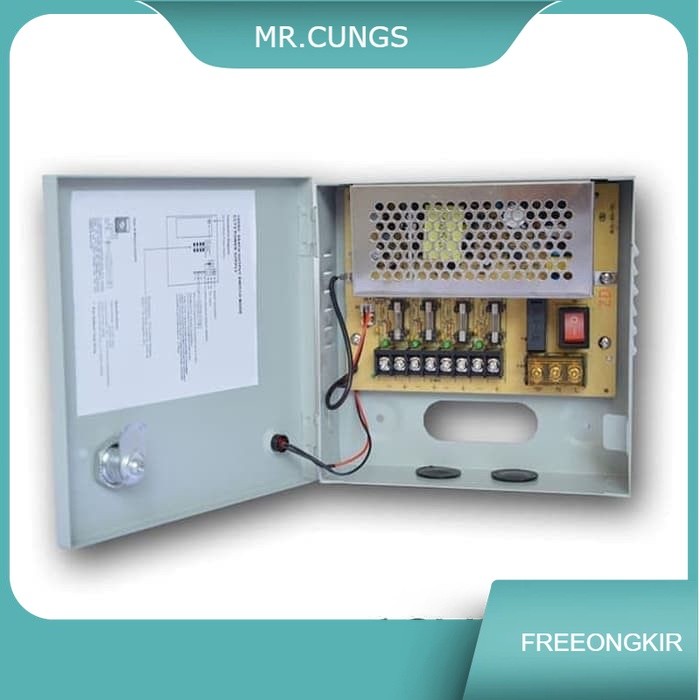 PSU Power Supply Box CCTV 12V 5A box PANEL CCTV