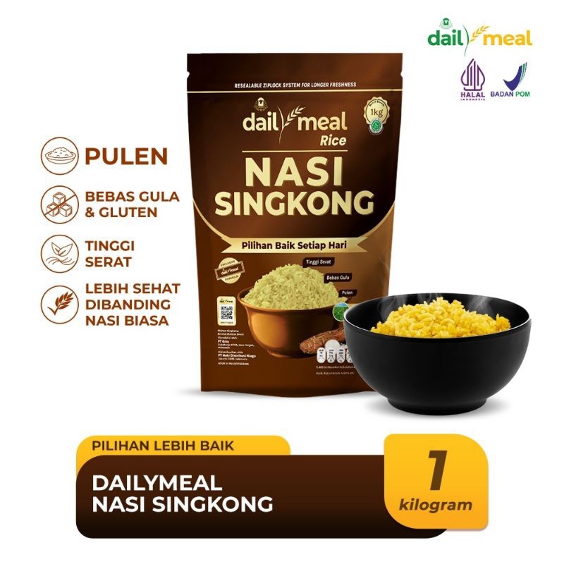 

New DailyMeal Rice Beras Nasi Singkong 1 KgPremium