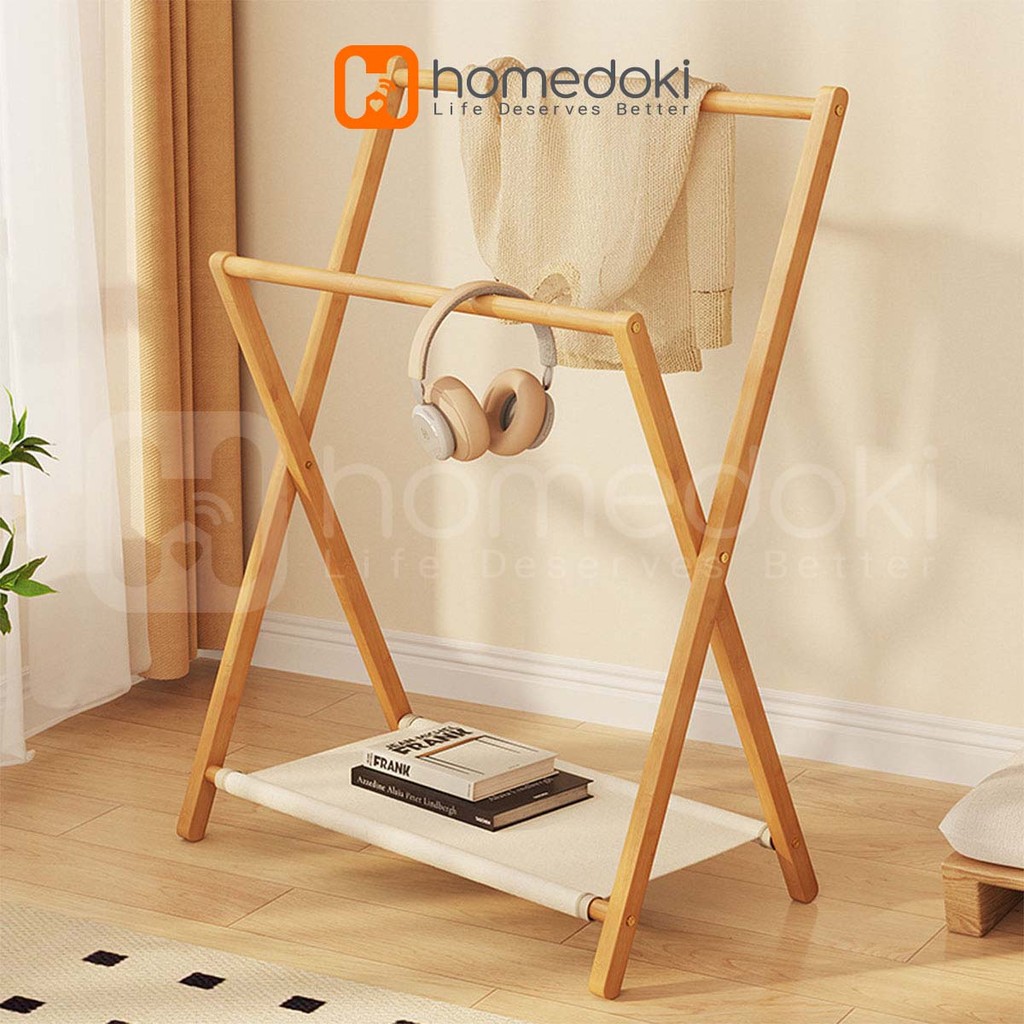 Homedoki Rak Gantungan Multi-fungsi/Rak Kayu