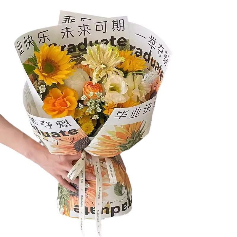 

Kertas Buket Bunga Edisi Wisuda Happy Graduate / Happy Graduation.