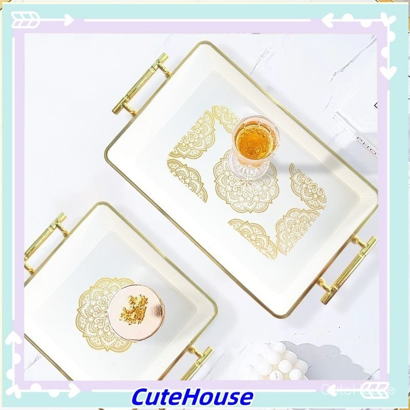 Nampan Tray Food Tray Transparan Aesthetic Dengan Tutup Wadah Makanan Food Tray Nampan Saji | Tempat