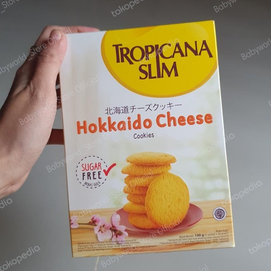 

Tropicana Slim Cookies Sugar Free 100gr Rasa Hokkaido Cheese / Korean Garlic Butter / Korean Goguma / Klepon