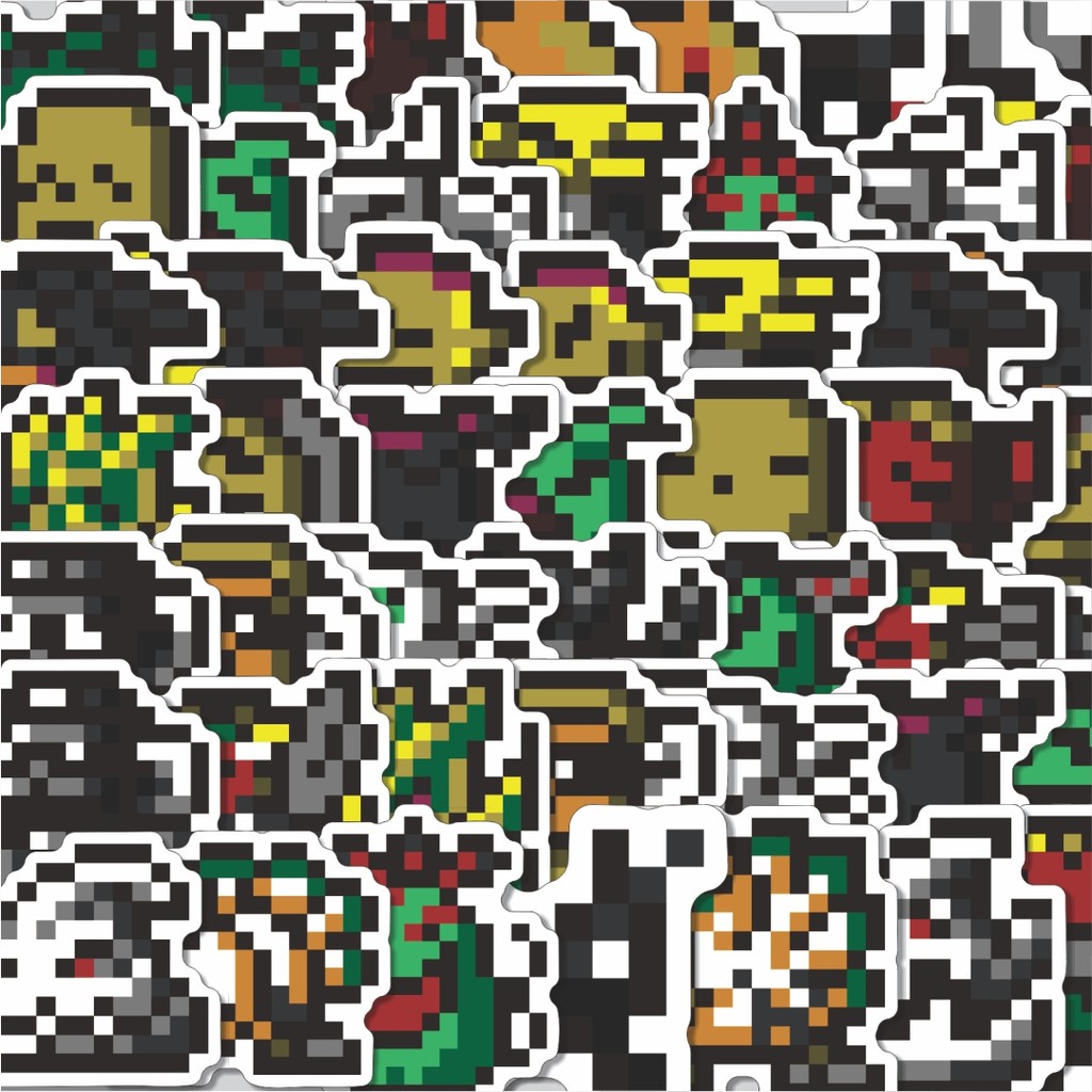 

Stiker Cutting Pack Stiker Pixel Digimon V30 Isi 100Pcs Series Aesthetic Lucu Keren Untuk Koper Bahan Vynil