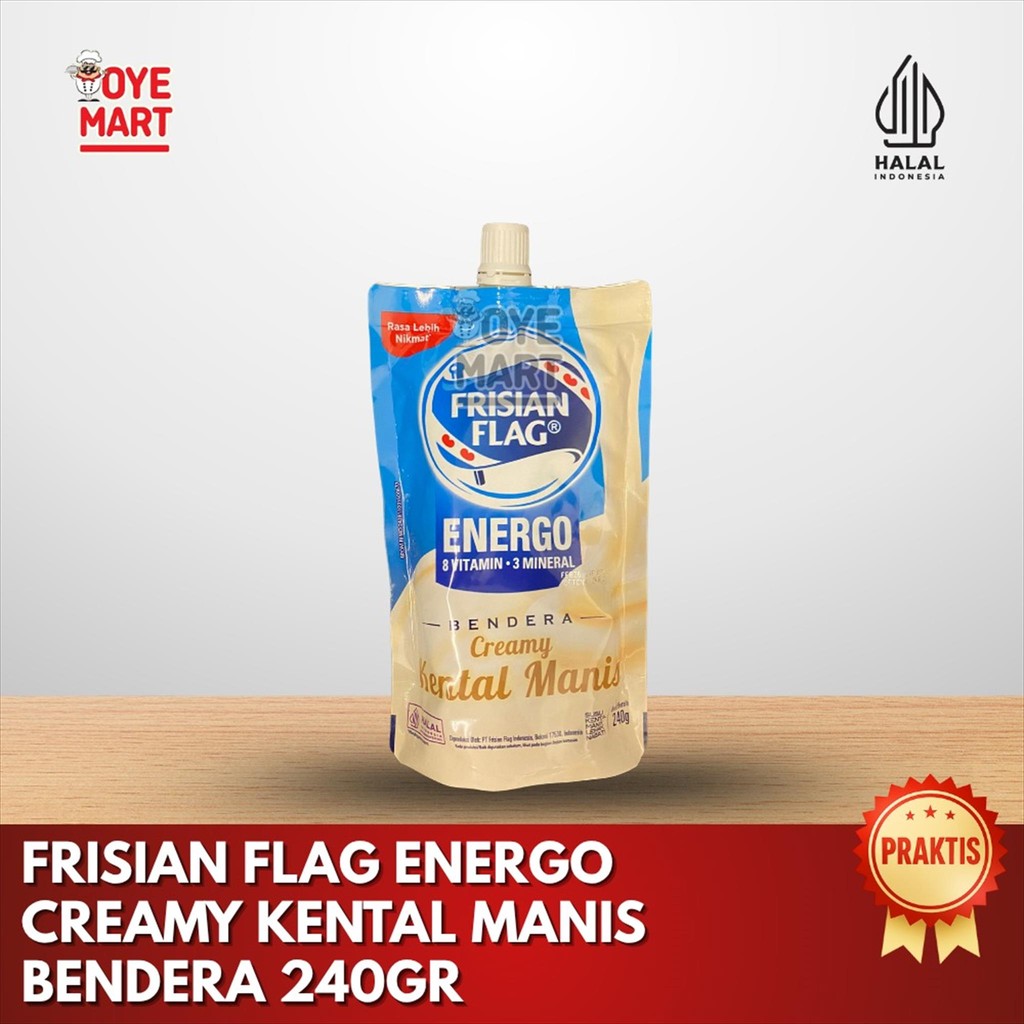 

FRISIAN FLAG ENERGO CREAMY KENTAL MANIS BENDERA 240GR