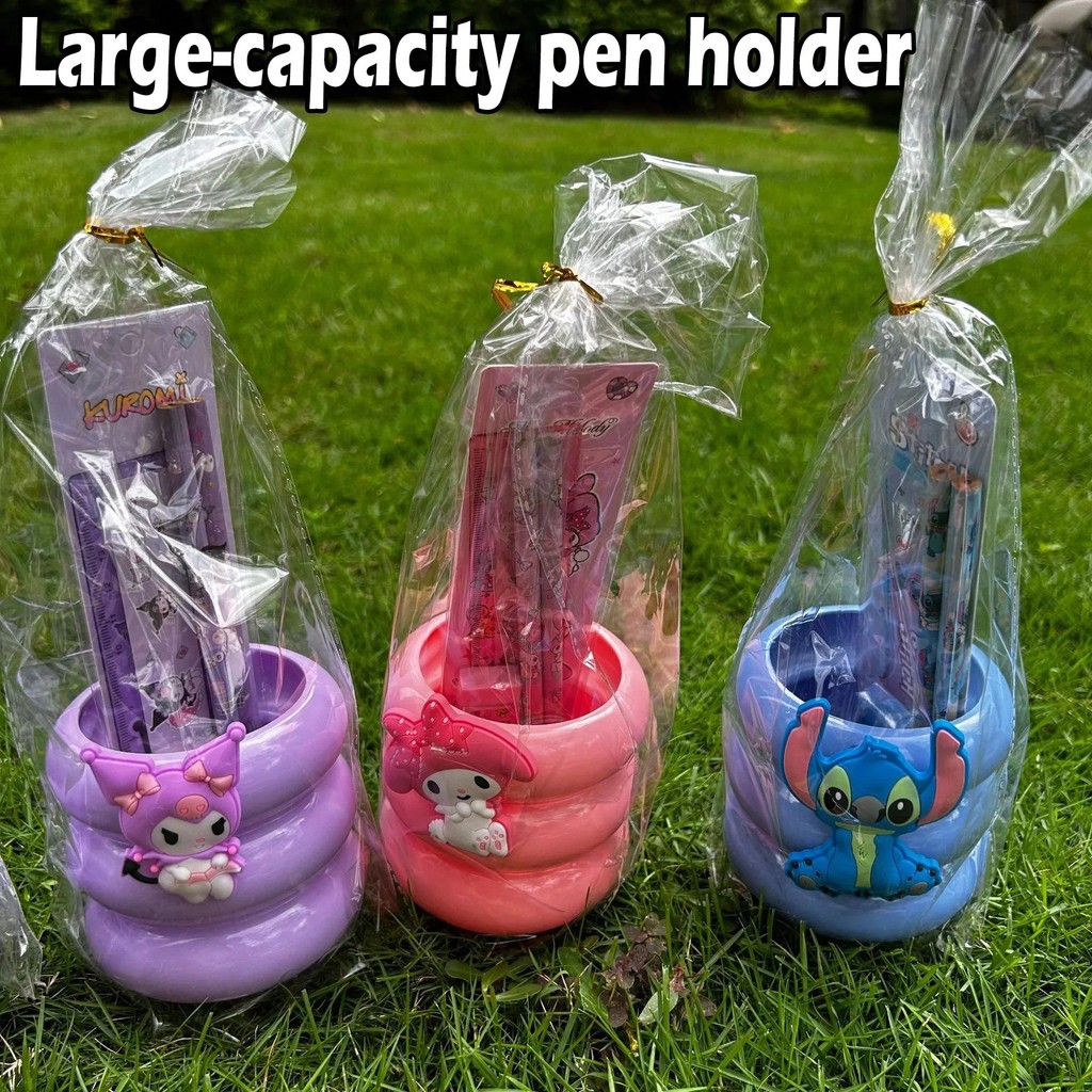 

Hello Kitty Jumbo Pen Holder Set Cute Capybara Design School Supply Kit With Pencil Case Gift For Students