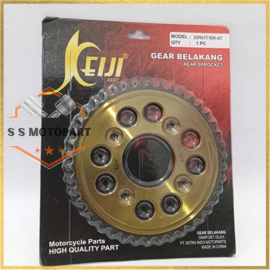 KEIJI GEAR BELAKANG SUPRA FIT NEW KARISMA / REVO ABS OLD FIT / SUPRA X 125 / KIRANA / BLADE OLD NEW 