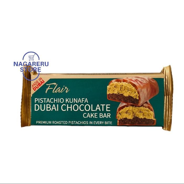 

Flair pistachio kunafa dubai chocolate cake bar 55gr