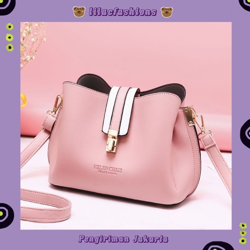 LILACFASHIONS P2838  SELEMPANG WANITA BUCKET BAG IMPORT