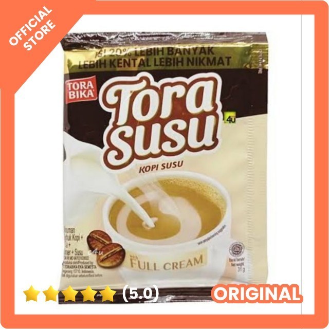 

Kopi Tora bika tora susu sachet 26gr instan bubuk gula krimer susu full cream 1pcs torabika