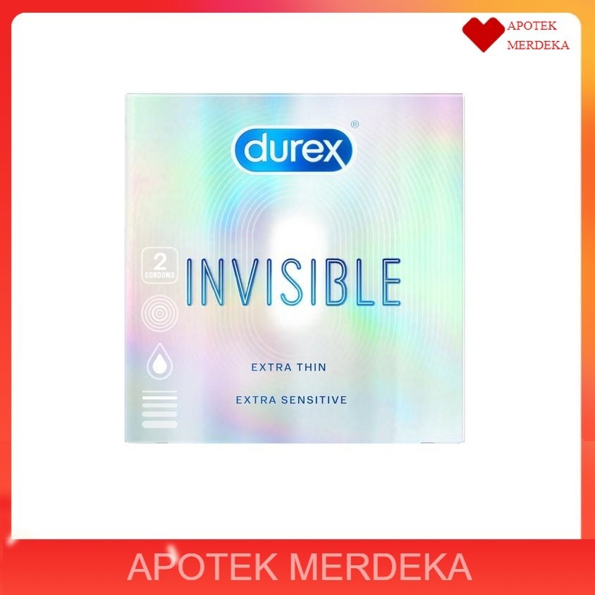 Durex Invisible 2s - Kondom Paling Tipis / Durex Invisible Intense 10s - Kondom Extra Tipis Pria