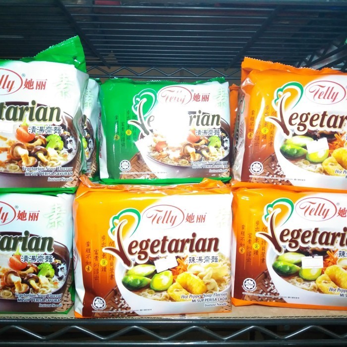 

MIE VEGETARIAN TELLY rasa Lada