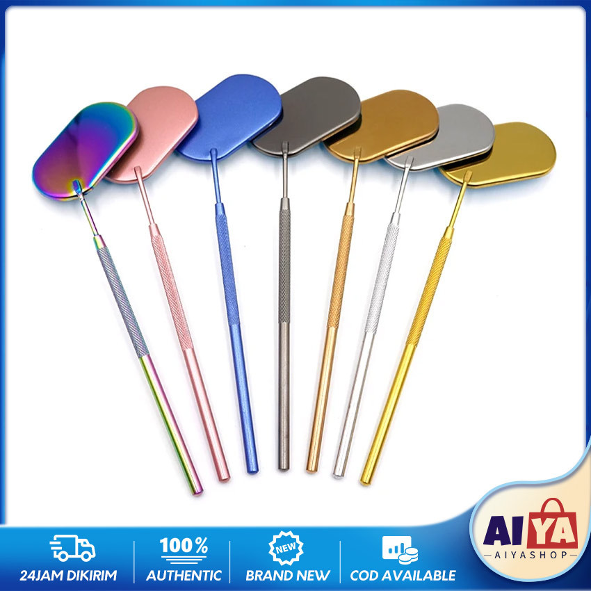 Kaca Cermin Eyelash Extension Alat Koreksi Bulu Mata Dental Mirror Eyelash Extension Tanam Bulumata 