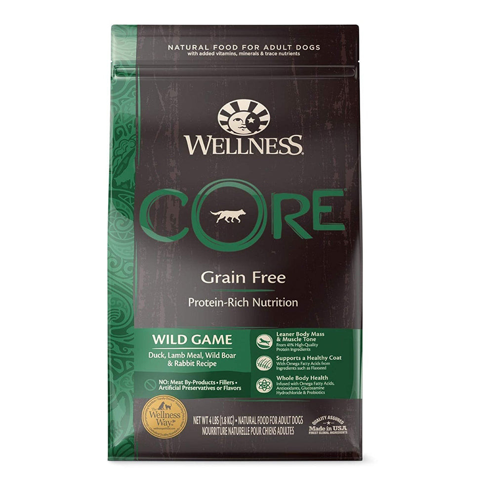 Wellness Core Grain Free Wild Game Dog Dry Food| Makanan Anjing 12lbs