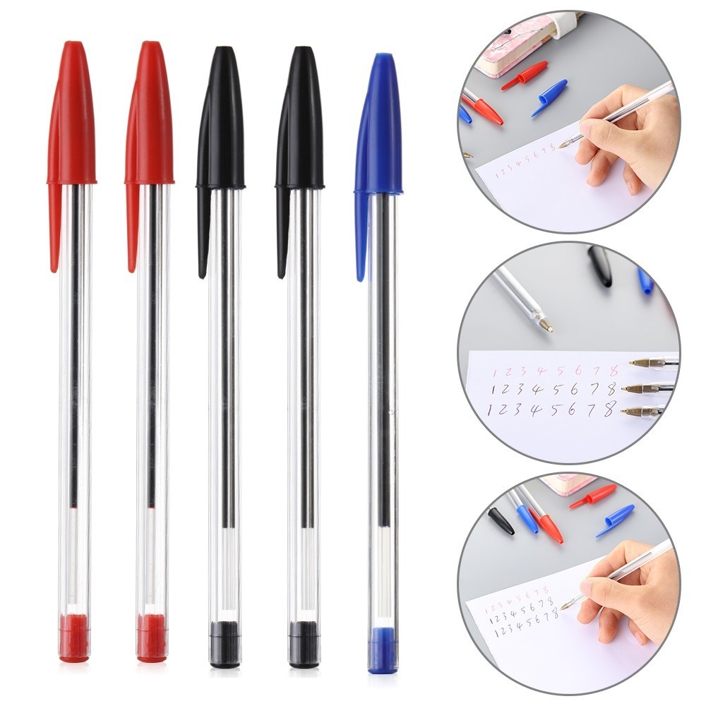 

5/10Pcs Ballpoint Pens Long Lasting Smooth 1.0 mm Ballpoint Pen Black Red Blue Pens Student Stationery School Office Accessories
