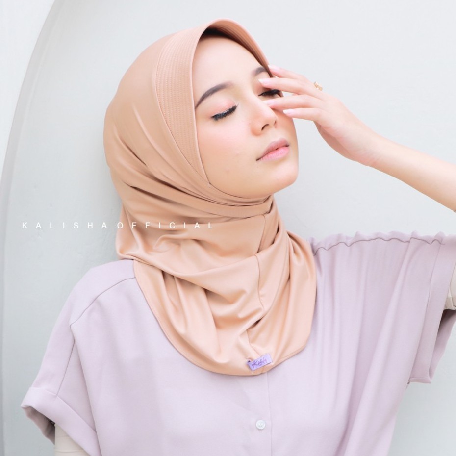 Hijab Sport Premium Adiba Bergo Hamidah Instan Pendek Jersey Pet Antem Olahraga