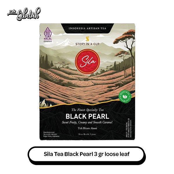 

Sila Tea Black Pearl Sachet - Premium Black Tea Loose | Artisan Blend | T-Bag - Teh Premium | Rak Sebelah