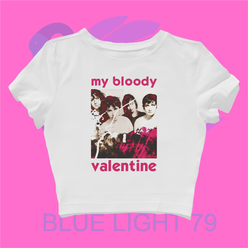 CROP TOP MY BLOODY VALENTINE PINK | BABY TEE 4 ORANG | CROP TEE MY BLOODY VALENTINE | BAND METAL MUS