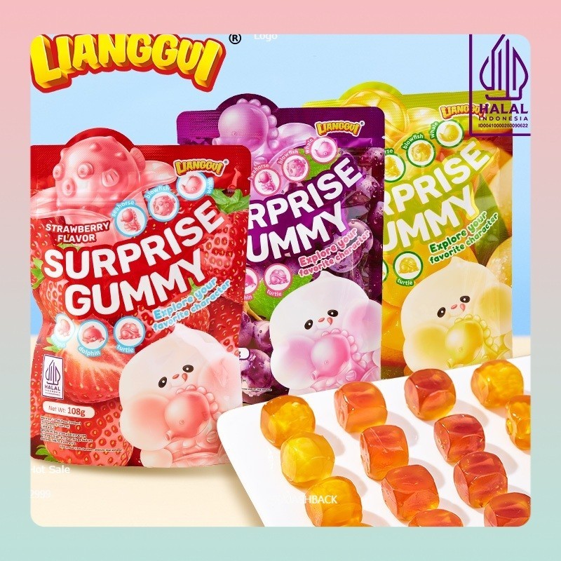 

[Hampers/Gift] [Pengiriman cepat]HALAL LIANGGUI Permen Buah Rasa ( Mangga , Anggur dan Strawberry ) | Mango Flavoured Candy Grape and Strawberry Fudge Mangga Anggur Jelly | Jelly Varian Rasa Suprise Candy 3 Varian Rasa