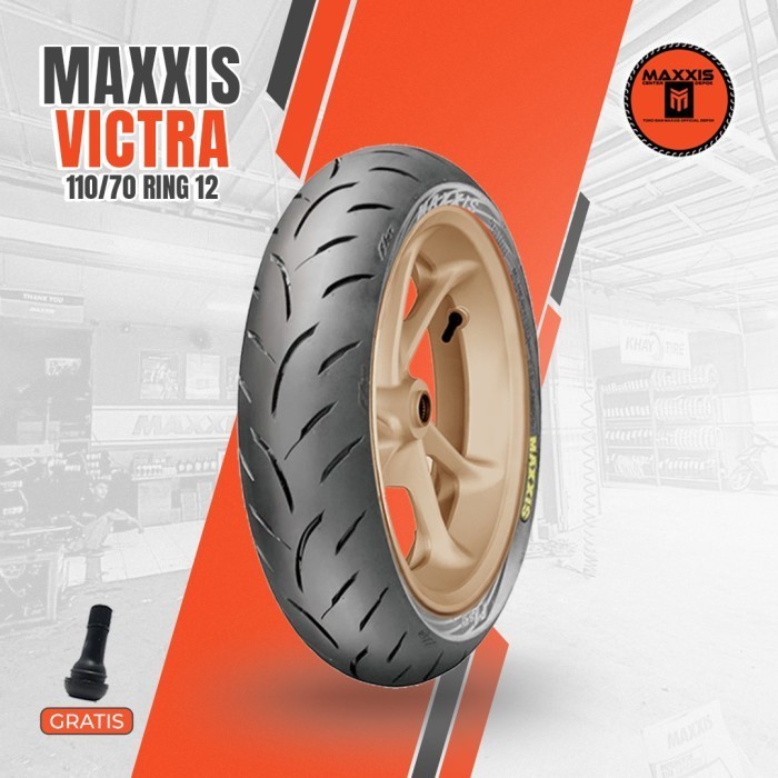 Ban Motor Vespa Matic MAXXIS VICTRA 110/70 Ring 12 Tubeless