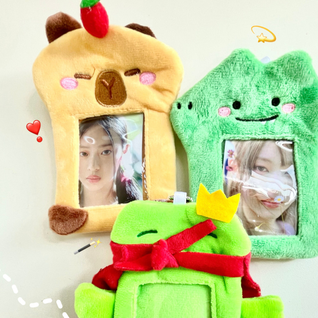 Capybara Fluffy Photocard Holder Gantungan Furry Cardholder