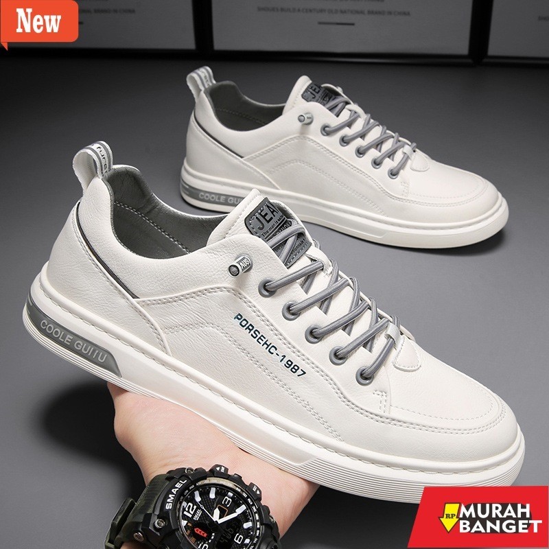 Sepatu sneakers pria casual yg lagi viral- Sneakers sport fashion casual pria Sepatu casual putih pr