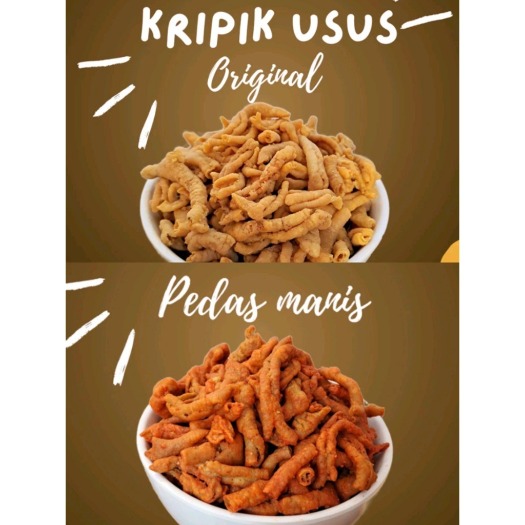 

Keripik Usus Ayam Krispy 500gr Original / Balado