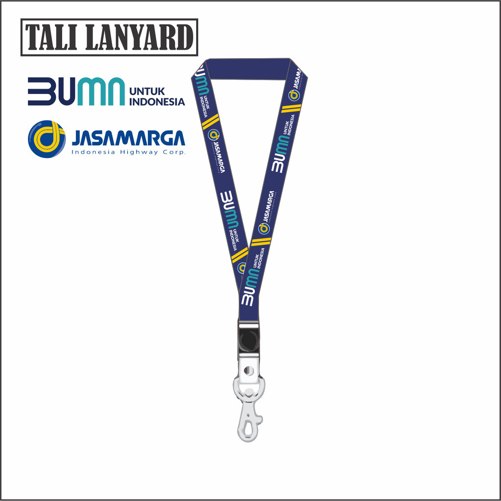 

LANYARD BUMN JASAMARGA - TALI ID CARD GANTUNGAN KUNCI GANTUNGAN FLASHDISK GANTUNGAN NAMETAG TALI LANYARD BEST SELLER COD