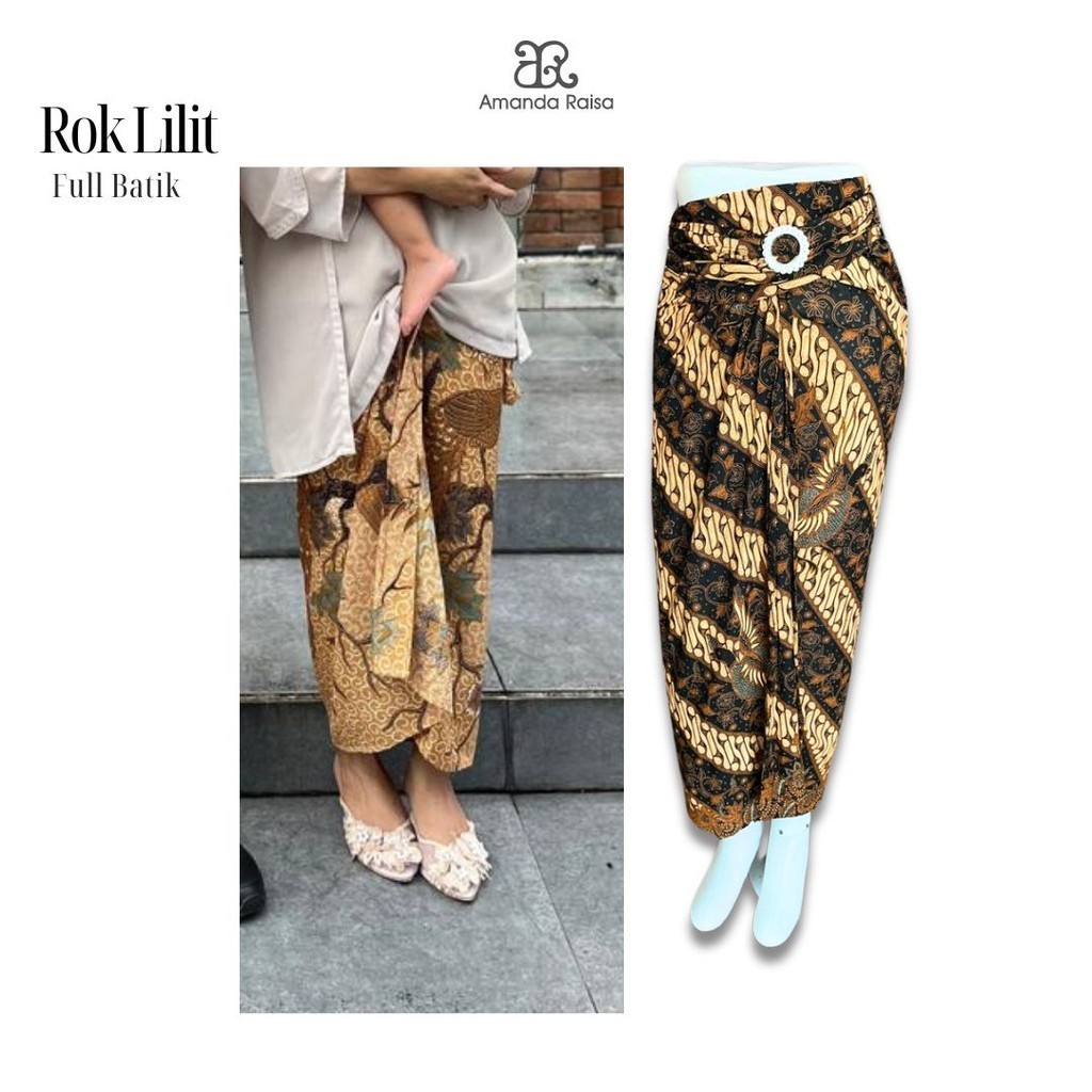 Rok Lilit Batik Kain Lembaran Simple
