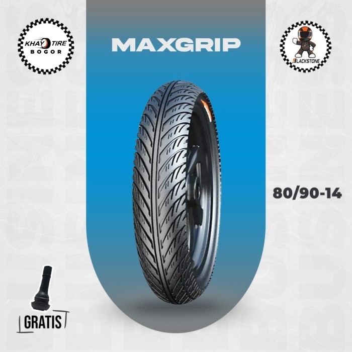 Ban Motor Matic - BLACKSTONE MAXGRIP 80/90-14 Tubeless