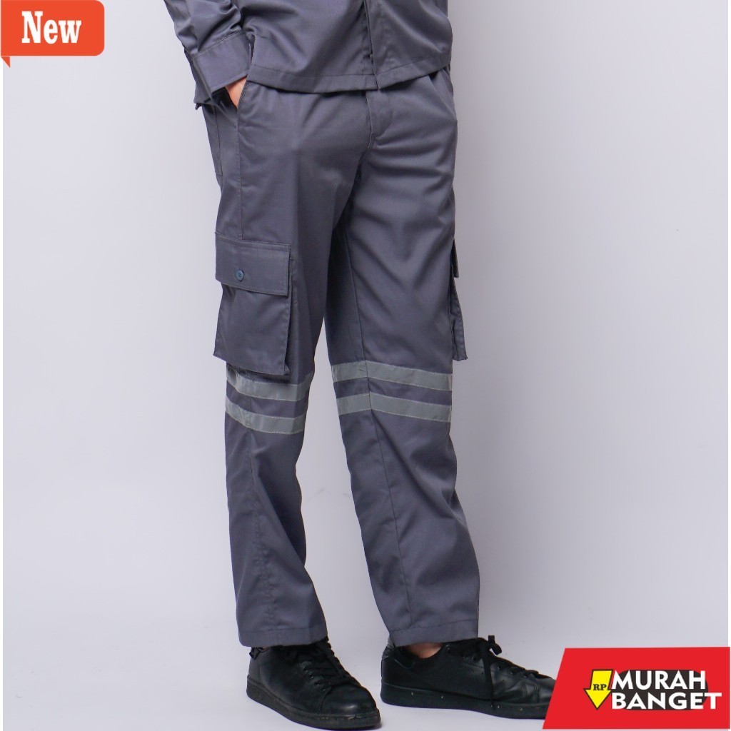 Celana kerja lapangan pria yg lagi viral- Wearpack Celana Safety Cargo Scotlight Proyek Premium Tact
