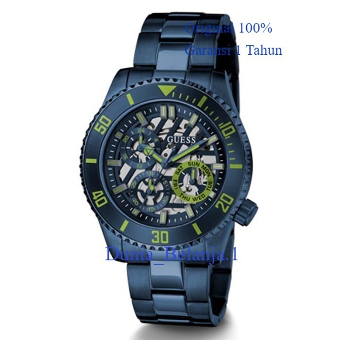 Original 100% GUESS GW0488G4  AXLE Jam Tangan Pria Analog Navy Stainless Garansi Resmi 1 Tahun