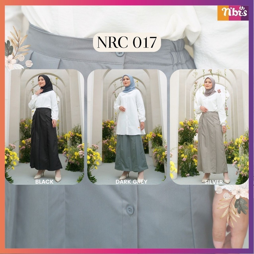 Rok Panjang Celana Panjang Wanita Trendy Bahan Toyobo Nrc 017 by Nibras Original