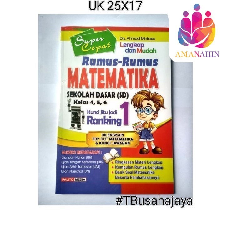 

RUMUS RUMUS MATEMATIKA UNTUK ANAK SEKOLAH DASAR UHJ