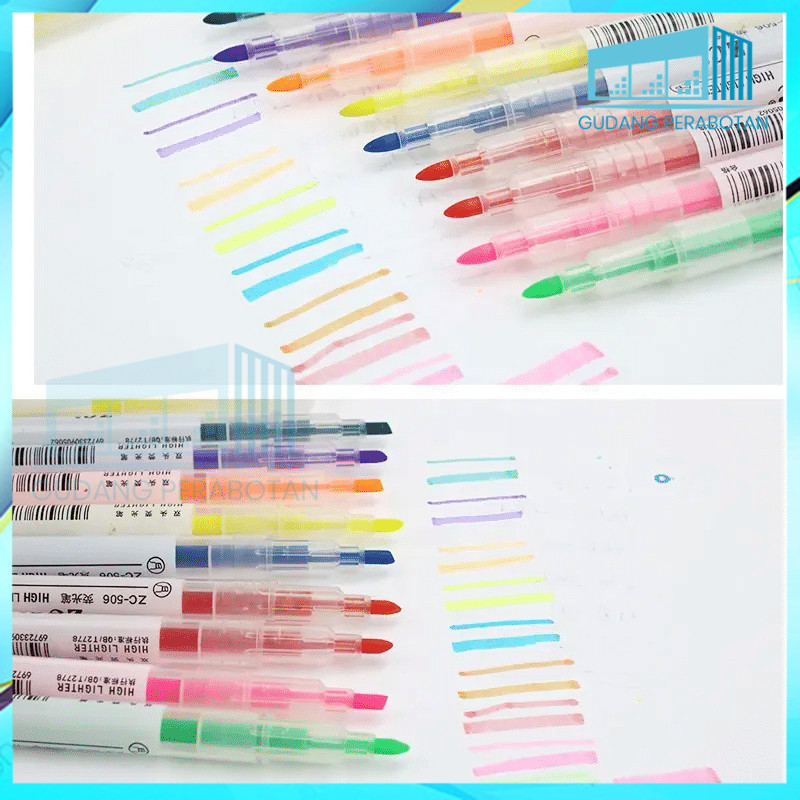 

GP1 PENSIL WARNA STABILO SET 6PCS 2 SISI 2IN1 WARNA WARNI PASTEL PANJANG MEWARNAI ANAK SEKOLAH