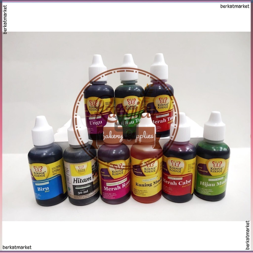 

Koepoe Koepoe (Kupu Kupu) Pewarna Makanan 30ml / Food Colouring