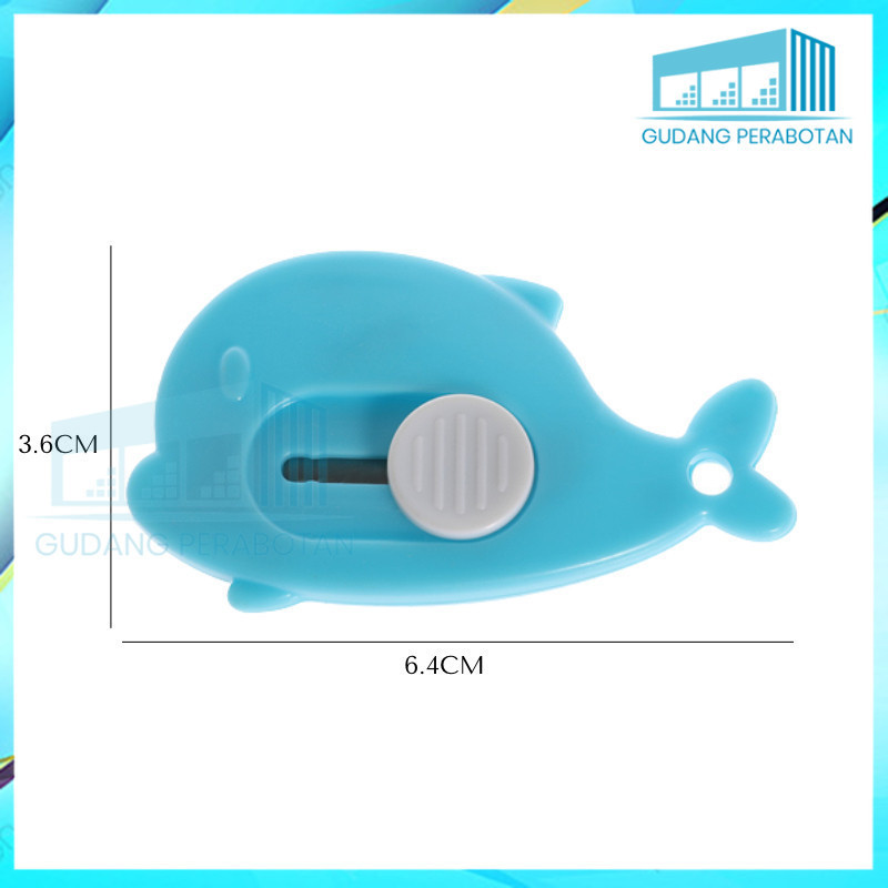 

GP1 paket 5 pcs Pisau Cutter Mini Model Dolphin Lucu - Pisau Mini Pembuka Unboxing Paket