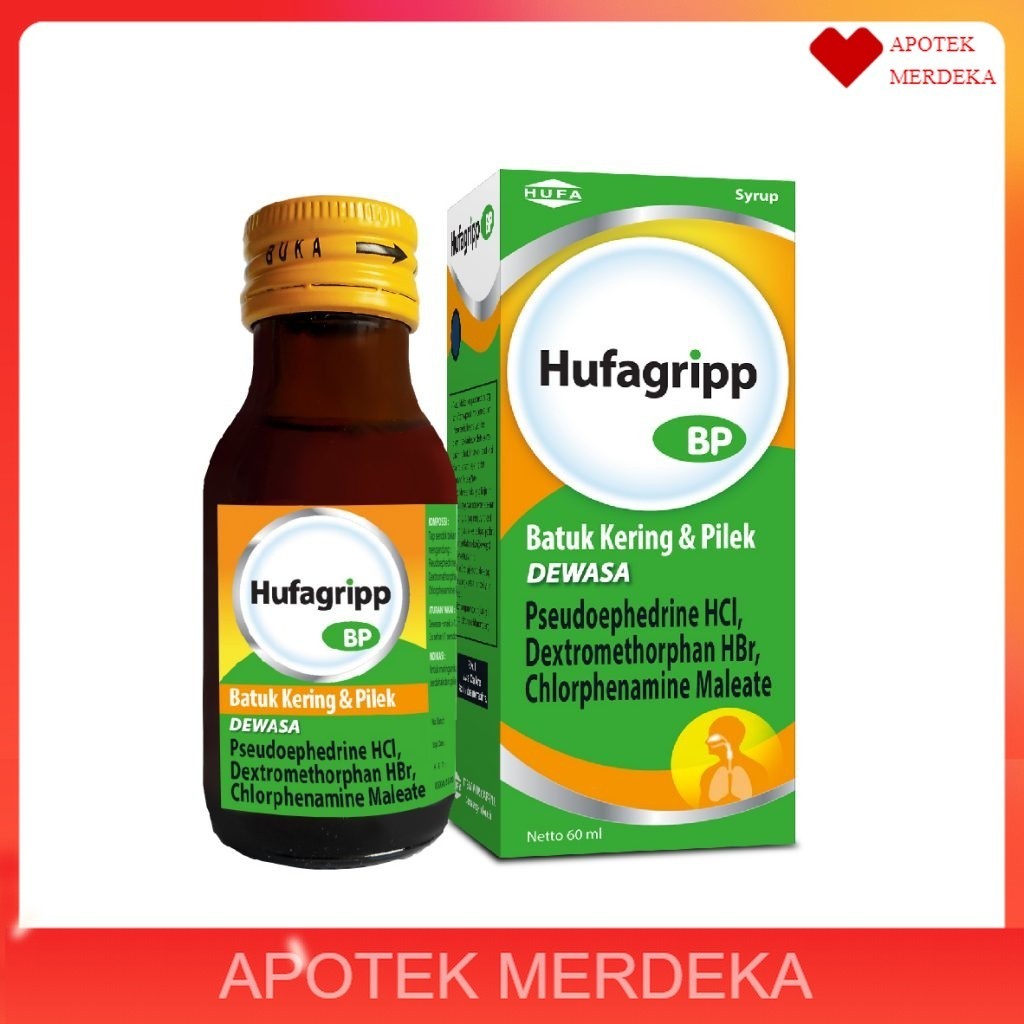 Hufagrip BP Dewasa Batuk Pilek Syrup 60 ml