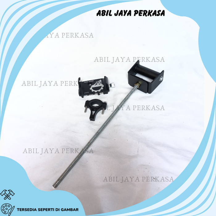 PAKET HOLDER GPS HP GSX CBR NINJA ZX25R PHONE HOLDER ALUMUNIUM Z072 STANG MOTOR BRAKET BRACKET BREKE