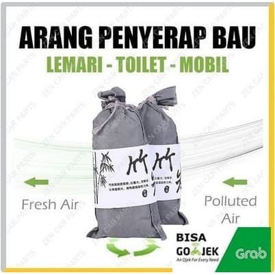 Kantong Arang Bambu Karbonaktif untuk Penghilang Bau Ruangan charcoal serap bau tidak sedap